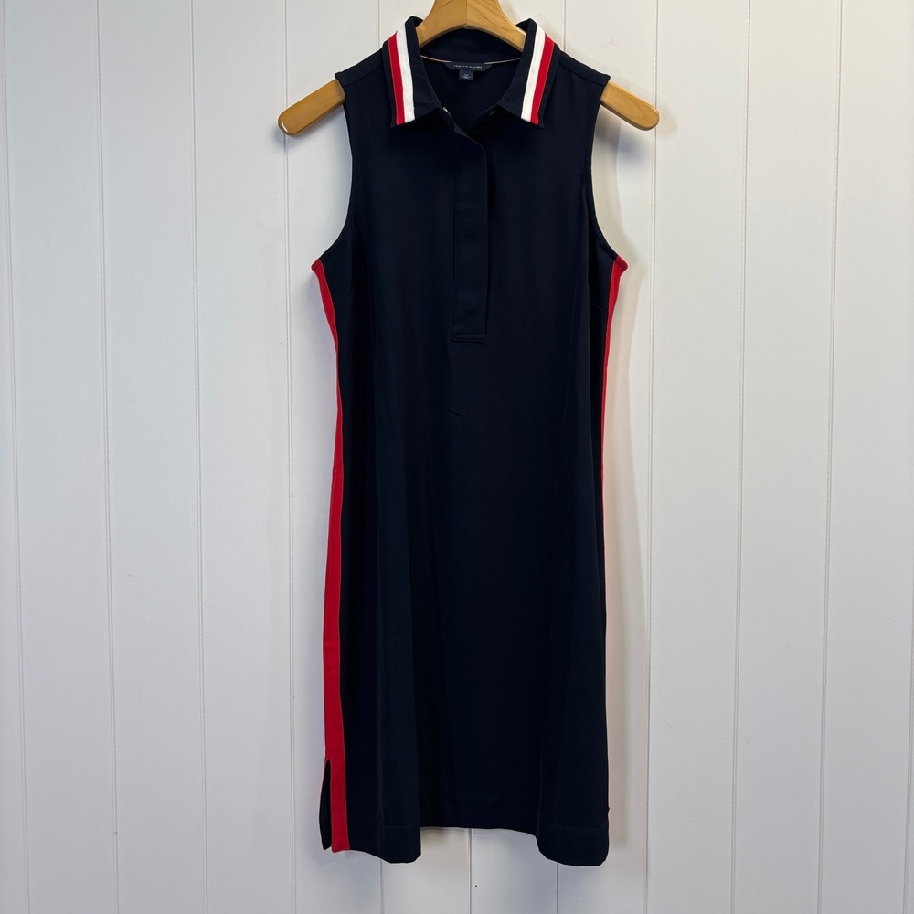 Tommy Hilfiger Athleisure Sleeveless Polo Dress Women Size S Old Money Preppy
